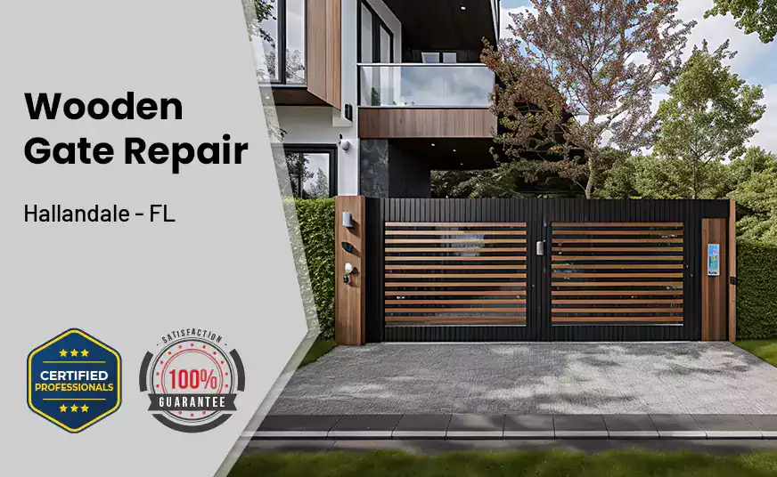 Wooden Gate Repair Hallandale - FL
